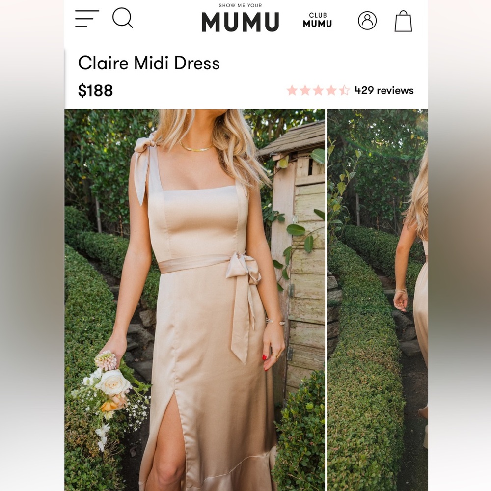 Show me your mumu Claire midi dress
